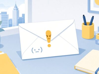 役所の督促状の封筒のイメージ